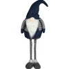 41" Led Lighted Blue And Gray Extendable Gnome Christmas Figure