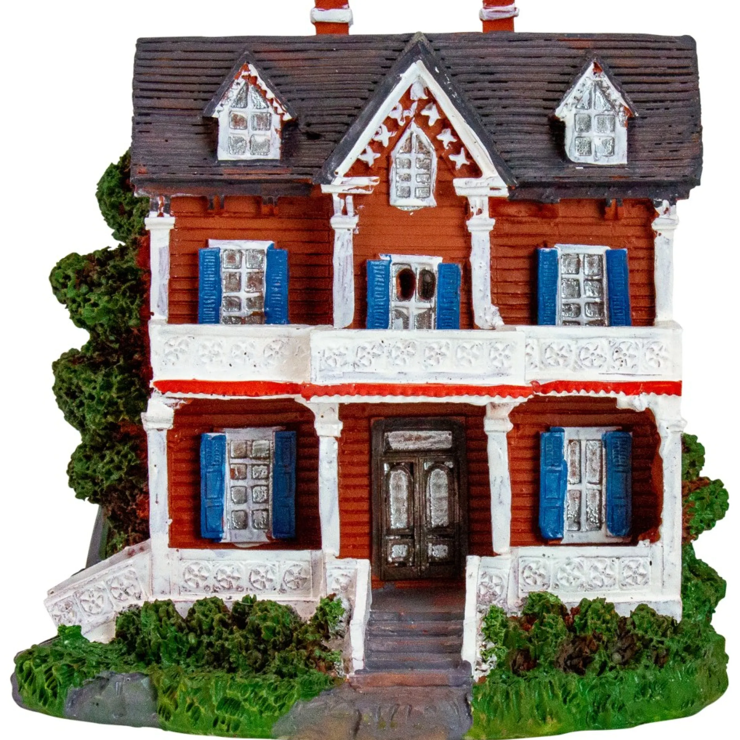 4.5" Led Lighted Colonial House Christmas Village Decoration
