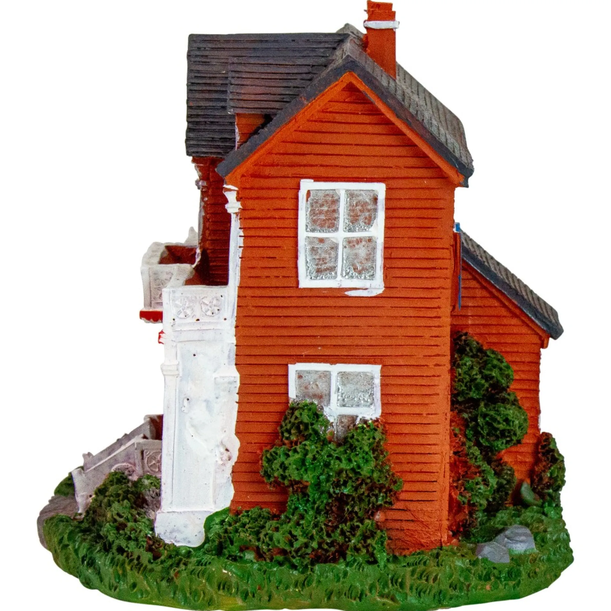 4.5" Led Lighted Colonial House Christmas Village Decoration