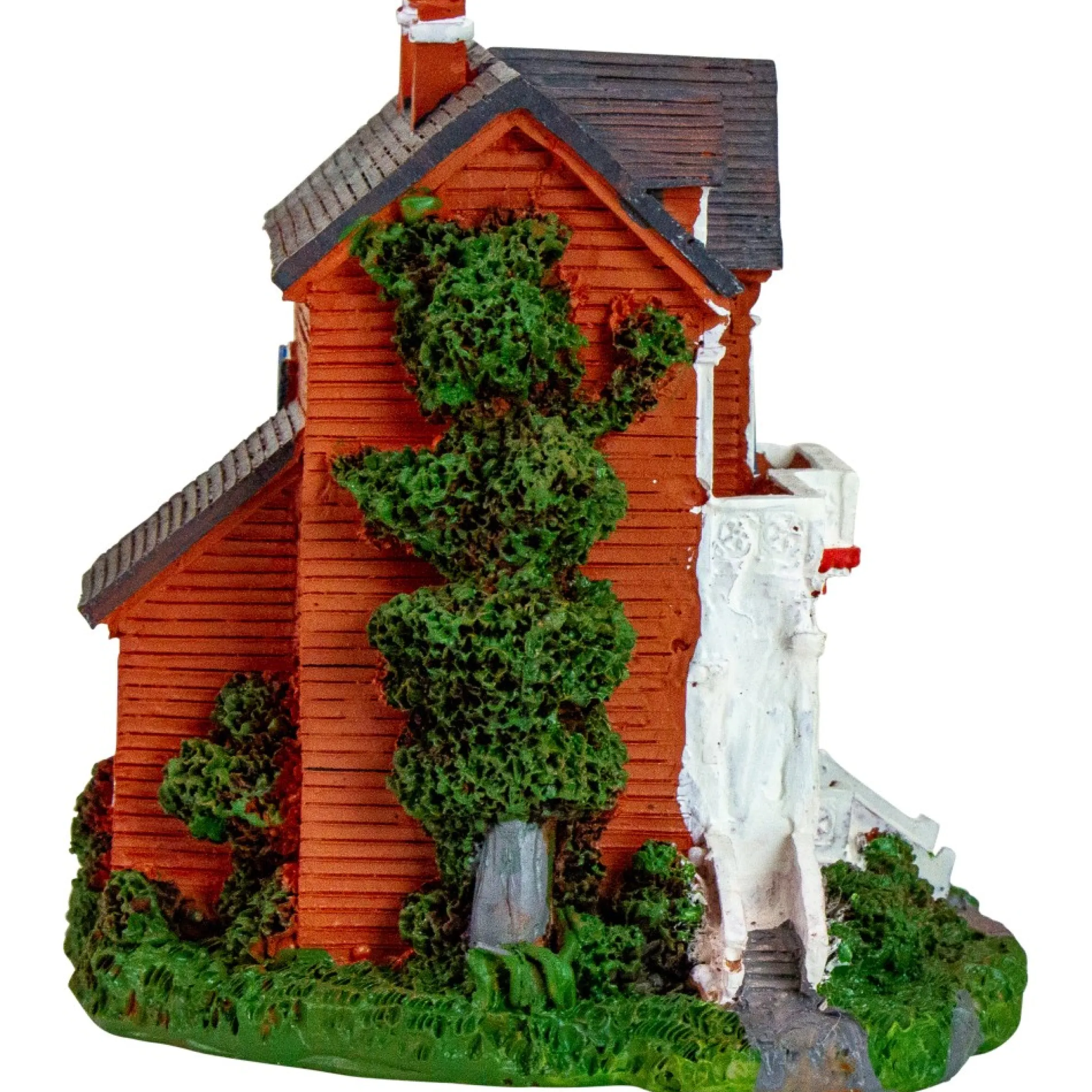 4.5" Led Lighted Colonial House Christmas Village Decoration
