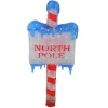 33" Led Lighted Commercial Grade Acrylic "North Pole" Christmas Sign Display Decoration