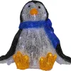 12" Led Lighted Commercial Grade Acrylic Baby Penguin Christmas Display Decoration