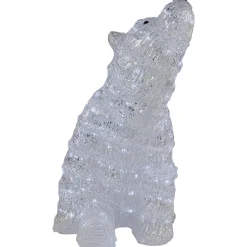 18.5" Led Lighted Commercial Grade Acrylic Polar Bear Outdoor Christmas Decoration