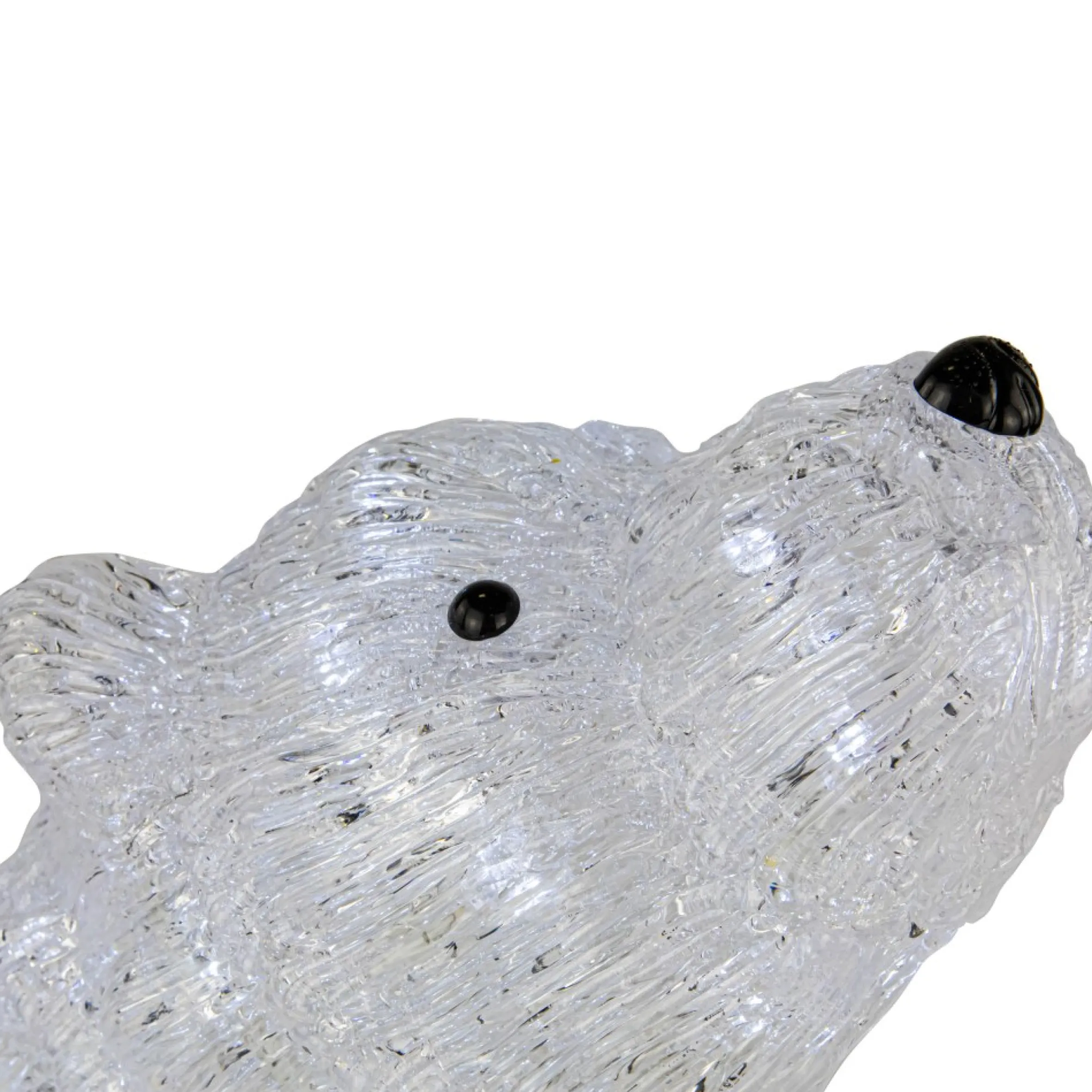 18.5" Led Lighted Commercial Grade Acrylic Polar Bear Outdoor Christmas Decoration
