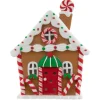 5.25" Led Lighted Gingerbread Candy House Christmas Decoration