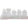 12" Led Lighted Musical Icy Crystal Locomotive Train Christmas Decoration