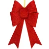 26" Led Lighted Red Tinsel Bow Christmas Decoration