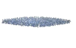 9' Led Lighted Silver Commercial Grade Christmas Swag
