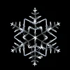 18" Led Lighted Snowflake Christmas Window Silhouette Decoration