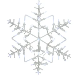 18" Led Lighted Snowflake Christmas Window Silhouette Decoration