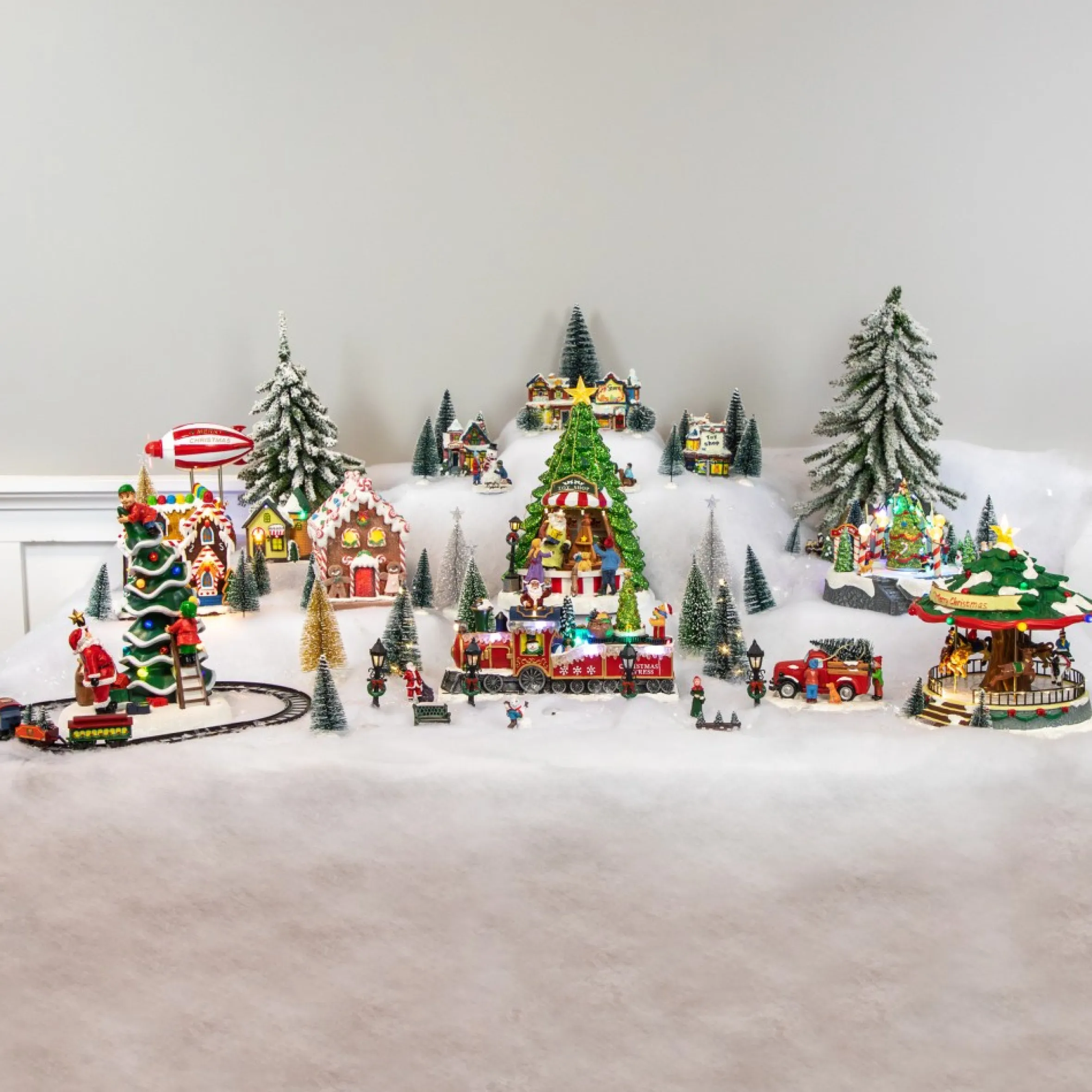 5" Led Lighted Snowy Toy Shop Christmas Village Display Piece