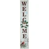 31.75" Led Lighted Welcome Sign With Cardinal Christmas Sign