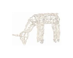 48" Led Winter Frost Pure White Feeding Doe Christmas Yard Art Decoration