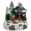 10" Lighted And Animated Christmas Scene With Santa Claus