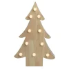 15" Lighted 3D Wooden Christmas Tree Tabletop Decor