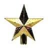 11.5" Lighted Gold Kaleidoscope Christmas Tree Topper - Multicolor Led Lights