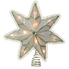 9.25'' Lighted Gold Star Loop Christmas Tree Topper - Clear Lights
