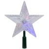 8.5" Lighted Led Color Changing Star Christmas Tree Topper - Multi Lights