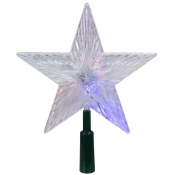 8.5" Lighted Led Color Changing Star Christmas Tree Topper - Multi Lights