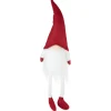 20" Lighted Red And White Sitting Gnome Tabletop Christmas Decoration