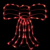 14" Lighted Red Bow Christmas Window Silhouette Decoration