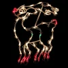 18" Lighted Reindeer Christmas Window Silhouette Decoration