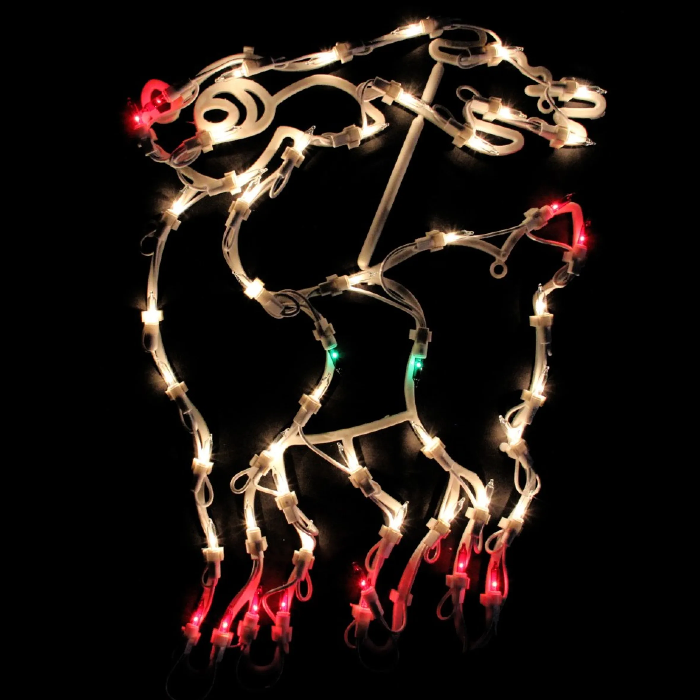 18" Lighted Reindeer Christmas Window Silhouette Decoration