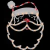Lighted Santa Claus Christmas Window Silhouette - 17.5 Inch
