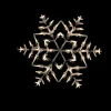 13.5" Lighted Snowflake Christmas Window Silhouette Decoration