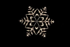 13.5" Lighted Snowflake Christmas Window Silhouette Decoration