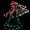 18" Lighted Trumpeting Angel Christmas Window Silhouette Decoration