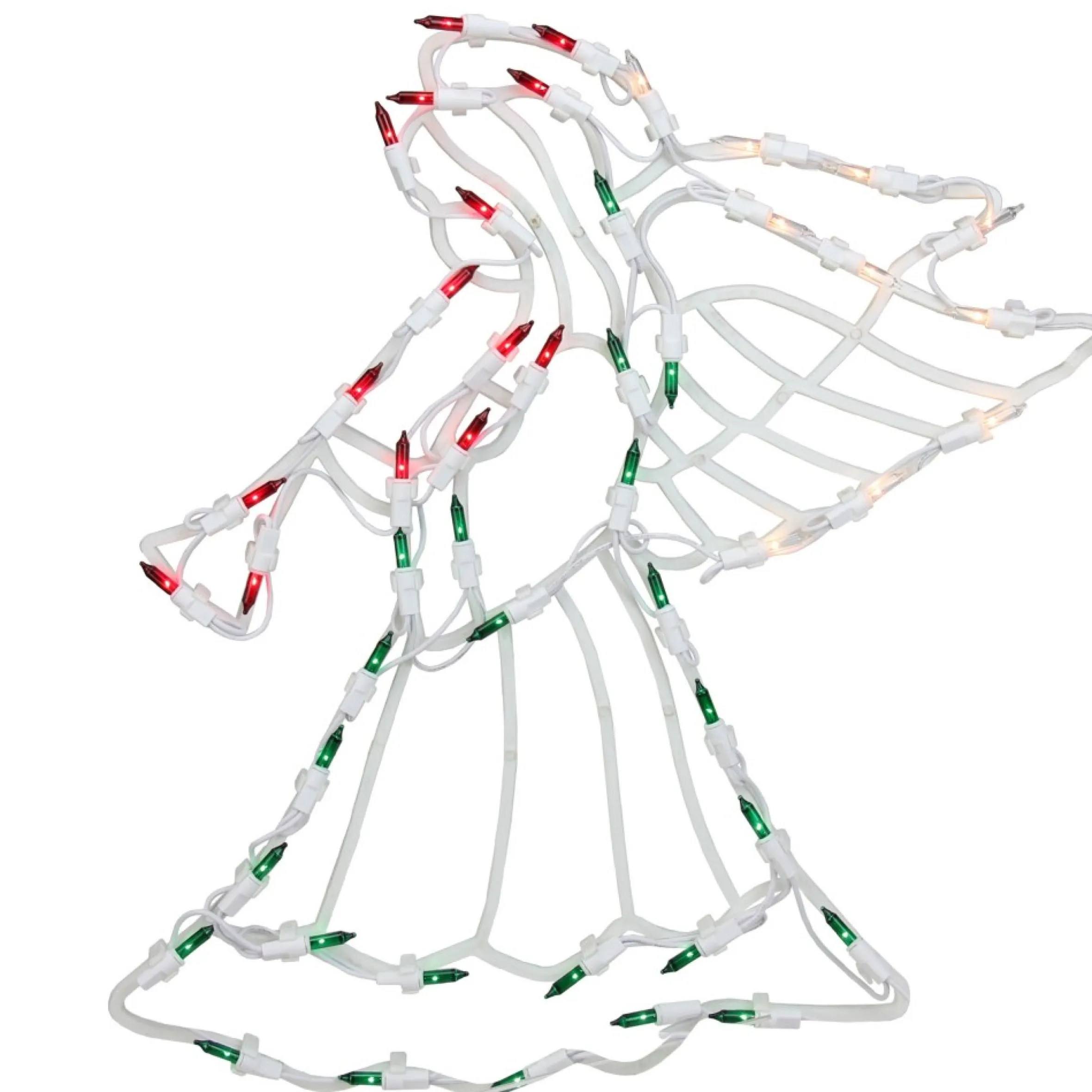 18" Lighted Trumpeting Angel Christmas Window Silhouette Decoration