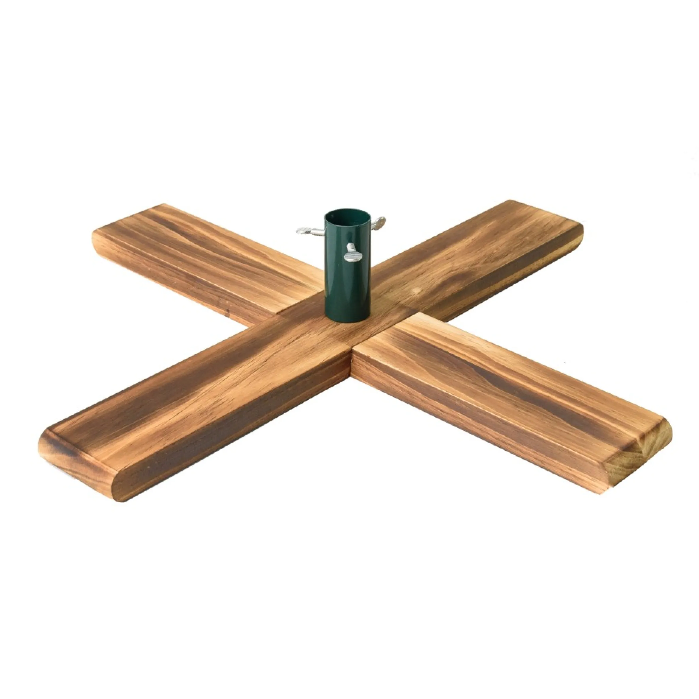 Light Wood Artificial Christmas Tree Stand - For Trees Up To 7.75Ft Tall