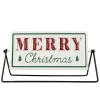 10.25" Merry Christmas/Holiday Market Reversible Tabletop Sign