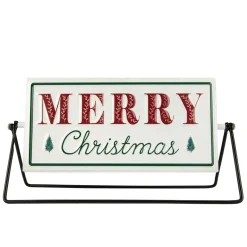 10.25" Merry Christmas/Holiday Market Reversible Tabletop Sign
