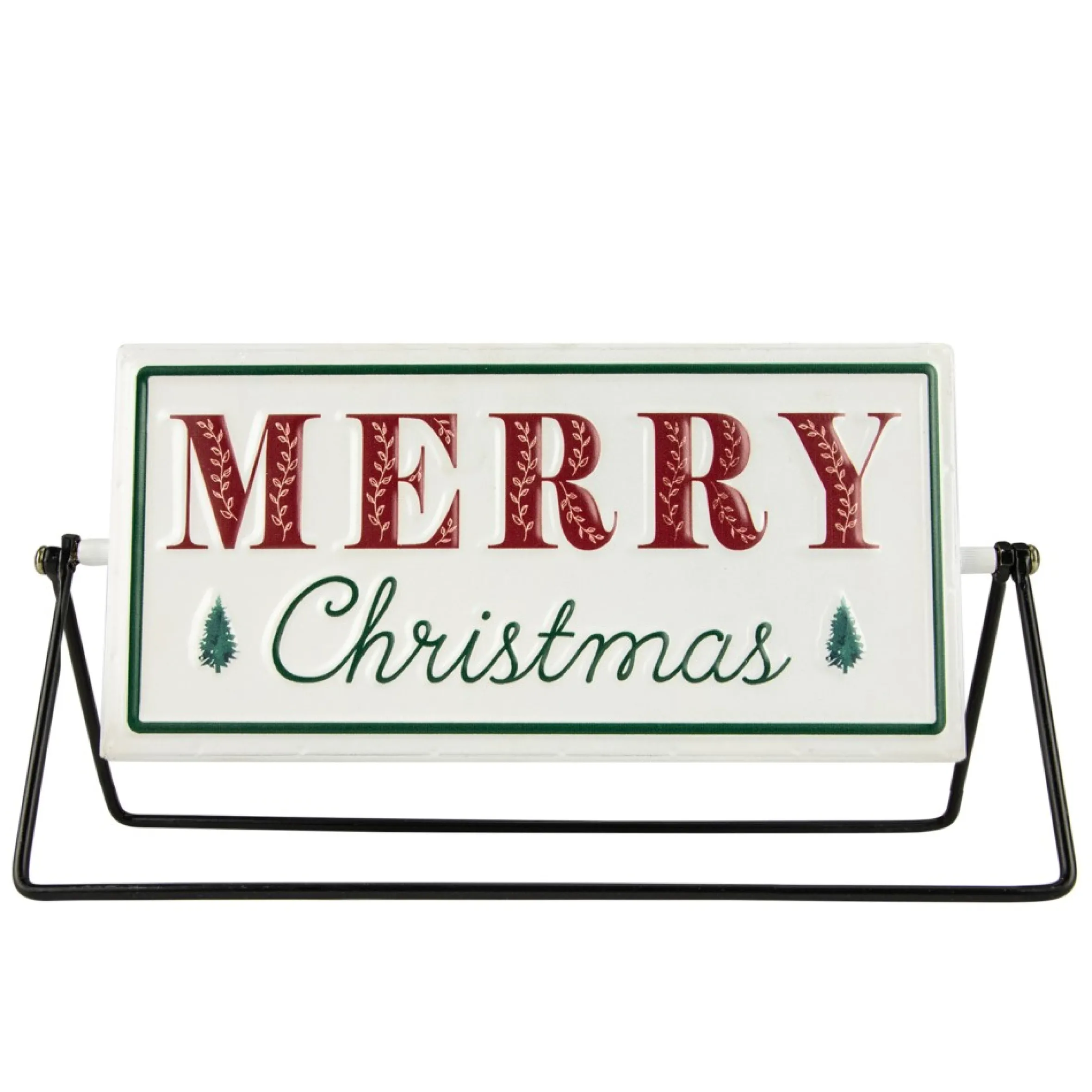 10.25" Merry Christmas/Holiday Market Reversible Tabletop Sign