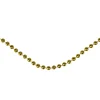 66' Metallic Gold Beaded Christmas Garland - Unlit