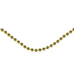 66' Metallic Gold Beaded Christmas Garland - Unlit