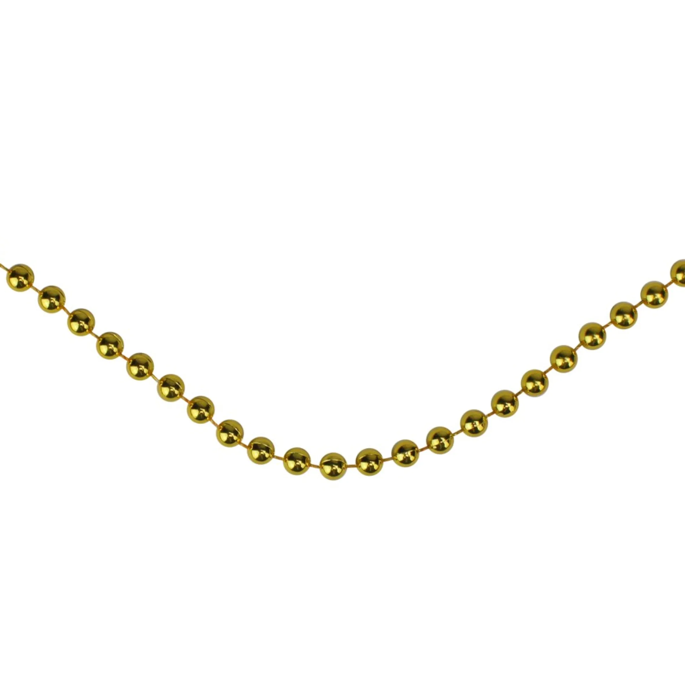 66' Metallic Gold Beaded Christmas Garland - Unlit
