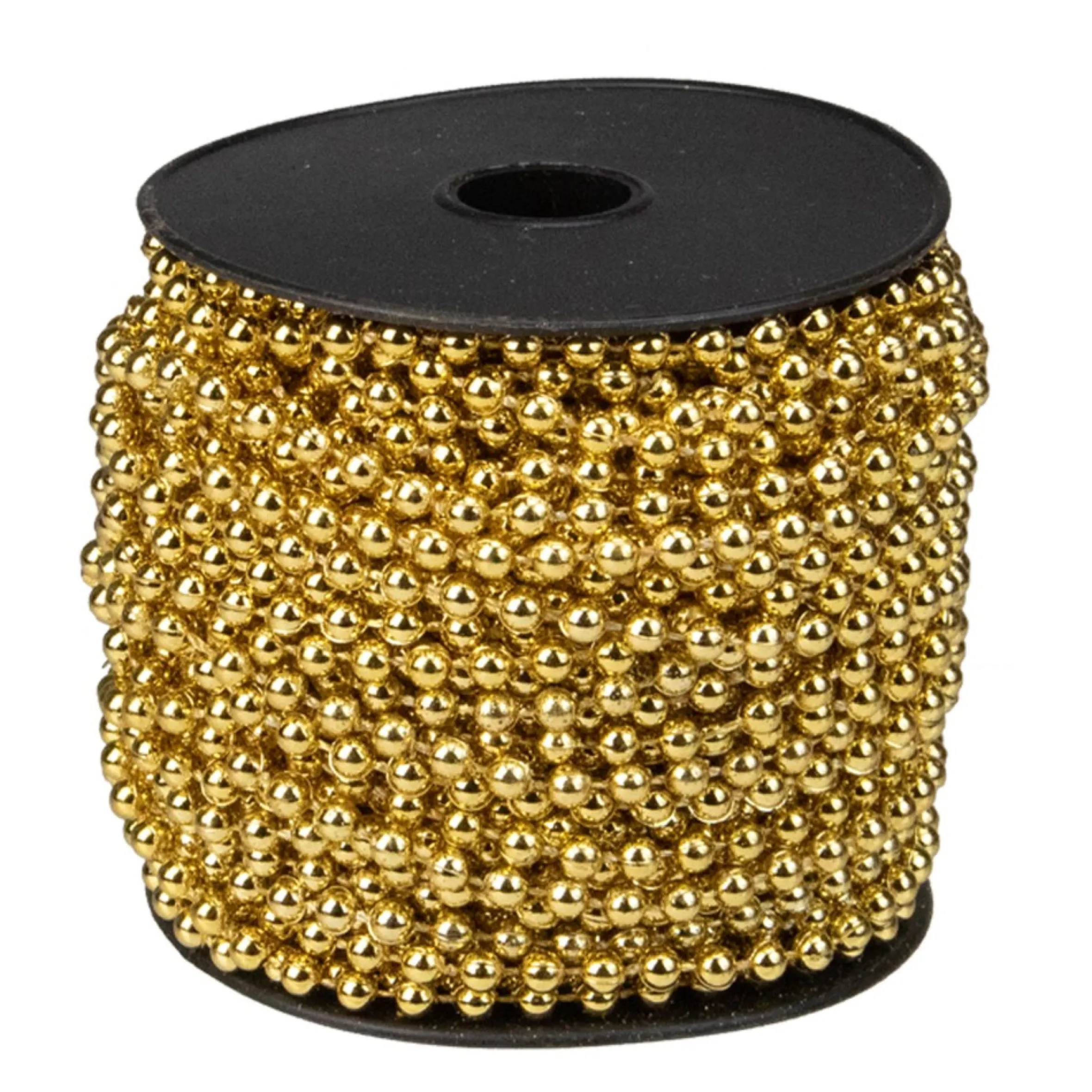 66' Metallic Gold Beaded Christmas Garland - Unlit