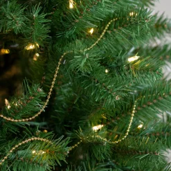 66' Metallic Gold Beaded Christmas Garland - Unlit