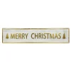 48" Metallic Gold Merry Christmas Metal Wall Sign