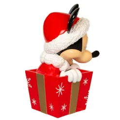 8" Mickey In Present Christmas Tree Topper, Unlit