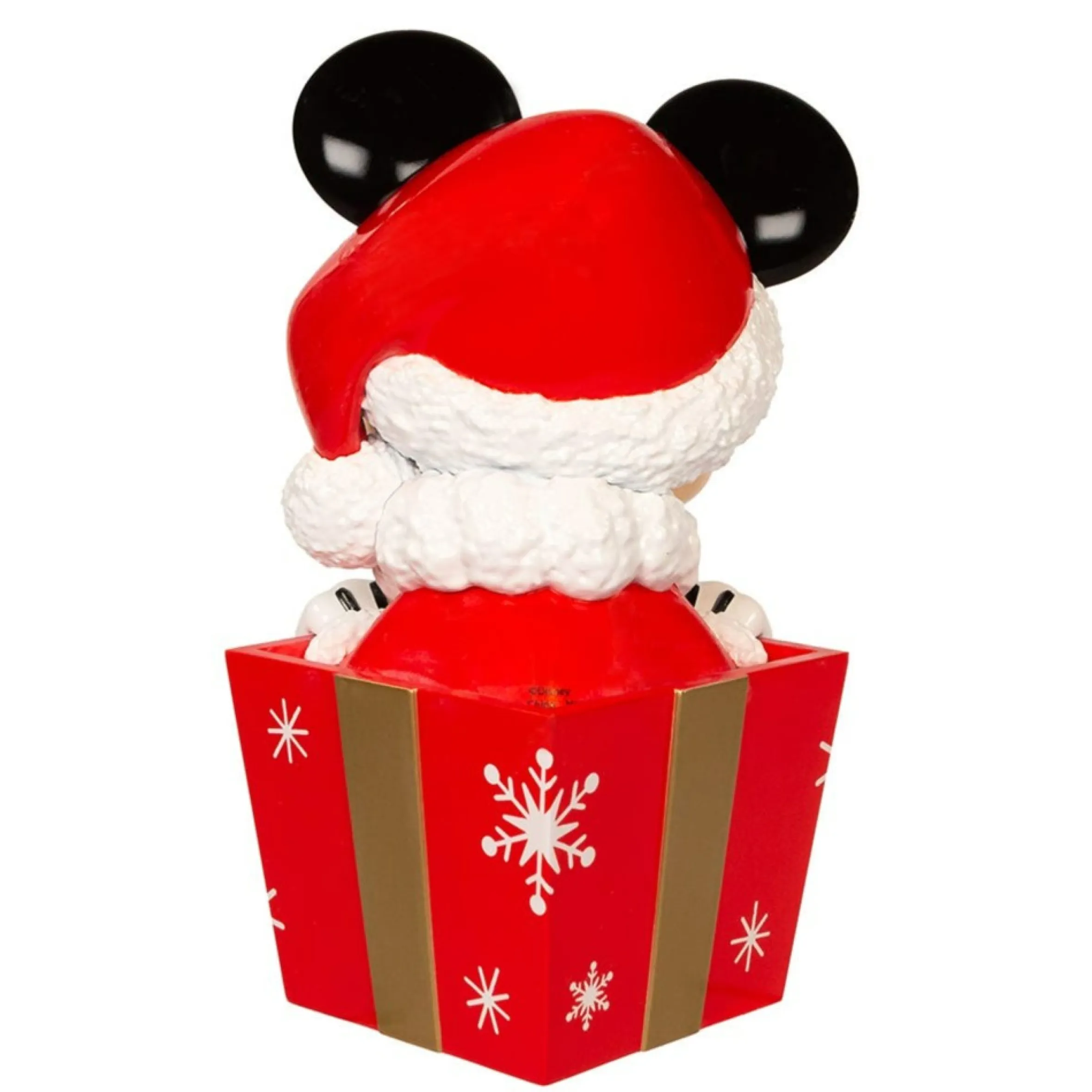 8" Mickey In Present Christmas Tree Topper, Unlit