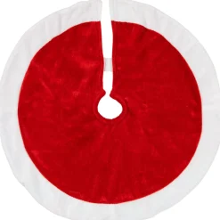 18" Mini Red And White Christmas Tree Skirt