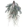 23.25" Mixed Pine Berry Artificial Christmas Teardrop Swag, Unlit
