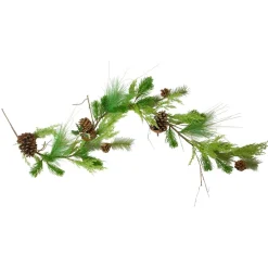 5' Mixed Pine With Pine Cones Artificial Christmas Garland - Unlit
