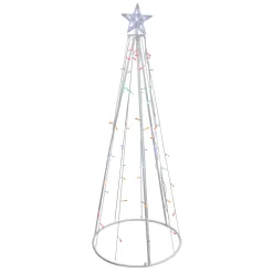 5' Multi-Color Led Lighted Cone Christmas Tree Outdoor Decor