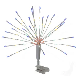 12" Multicolor Led Lighted Firework Christmas Tree Topper