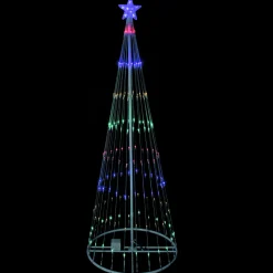6' Multi-Color Led Lighted Show Cone Christmas Tree Outdoor Decoration